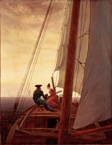 弗里德里希，《一艘帆船上》