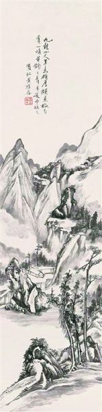 黃賓虹倣九龍山人山水作品近年受到藏家關注。