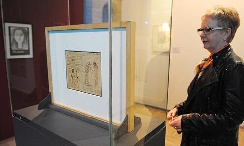 法國坎佩爾美術館展出畢加索親筆信