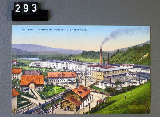 瑞士Gruyère地区的火车站和巧克力工厂。