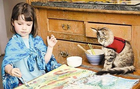 英自閉症女孩兩幅畫賣出14萬元 畫風似莫奈