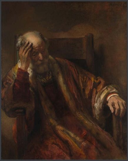 存在争议的伦勃朗作品《扶手椅上的老人》