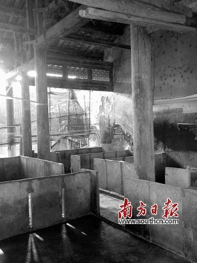 揭西县文广新局已协助养殖户搬离并将房屋打扫干净。 罗林虎 摄