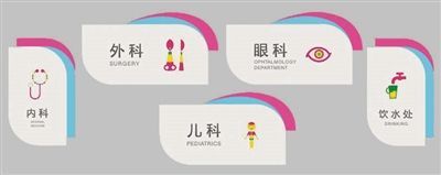 北京市医院管理局统一导医标识为四套造型