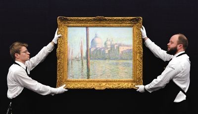 莫奈创作于1908年的《威尼斯大运河》以2366.9万英镑的高价成交。