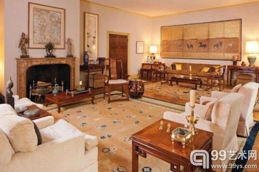 安思远位于曼哈顿第五大道的公寓共有22间房间，陈列着他丰富的亚洲艺术珍藏。
