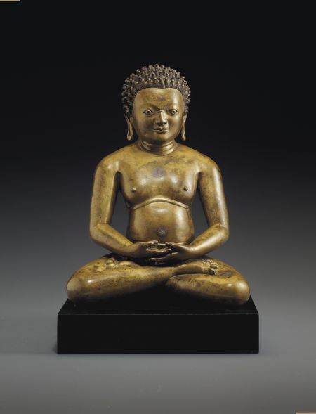 西藏銅瑜伽士坐像 可能為帕當巴桑結尊者 估價100萬至150萬美元