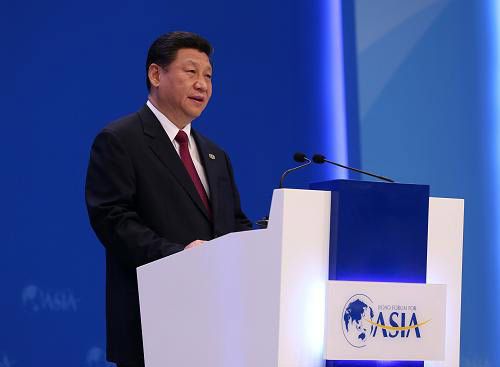 2013年4月7日，中国国家主席习近平在海南博鳌出席博鳌亚洲论坛2013年年会开幕式并发表主旨演讲。摄影：新华社记者 庞兴雷