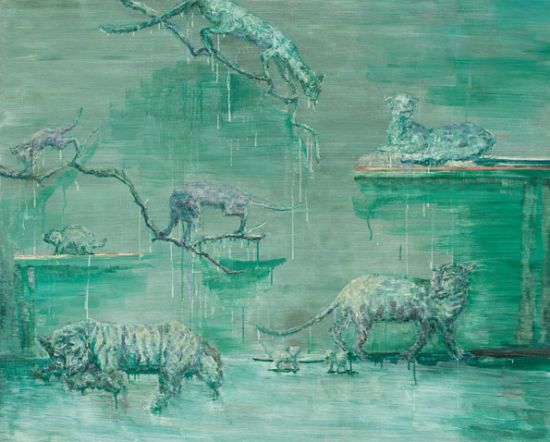 罗荃木 动物园 布面 油画 150×185cm