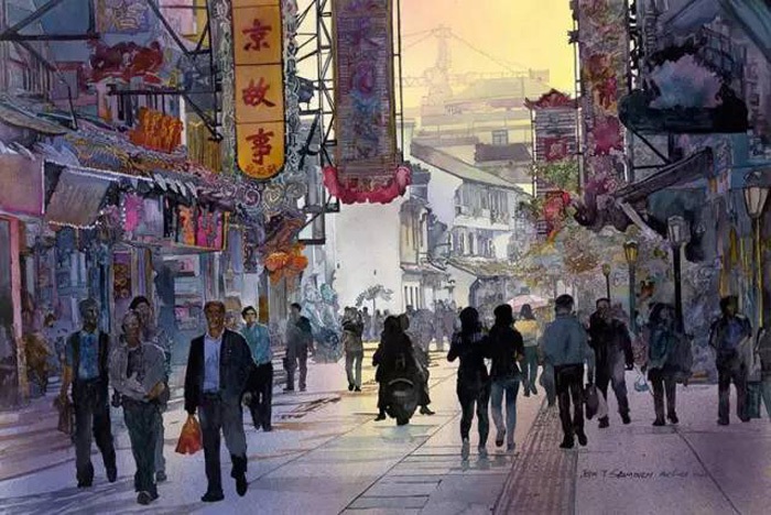 美國畫家筆下的水彩中國，值得品味【10】