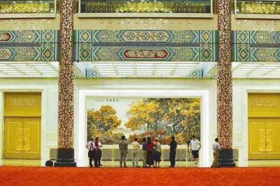 人民大会堂金色大厅画作更新了！一起来看看大会堂悬挂过的13幅珍贵书画-爱财经网