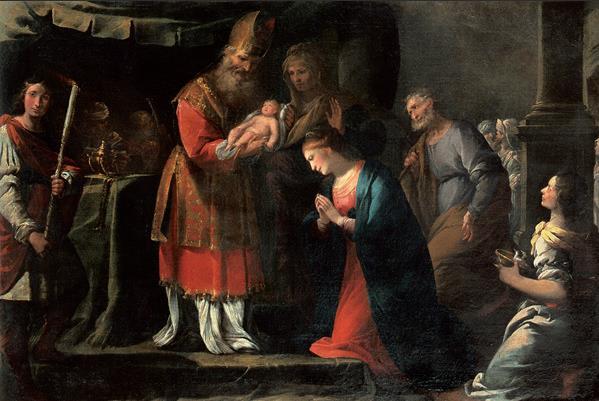 圣母献耶稣于圣殿 17世纪 乔凡尼·巴蒂斯塔·迪谢波 布面油画 76厘米×112厘米 都灵萨包达美术馆