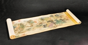 今年秋拍推出的国宝级藏品冯宁绘《金陵图》。