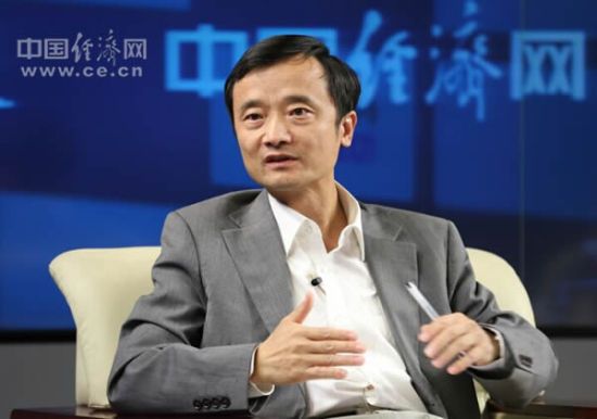 国家统计局中国经济景气监测中心副主任潘建成 中国经济网记者裴小阁摄