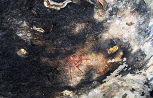 印度洞穴壁画 图片来源：晶报