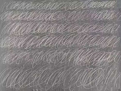 美国抽象艺术大师汤伯利的作品《黑板》