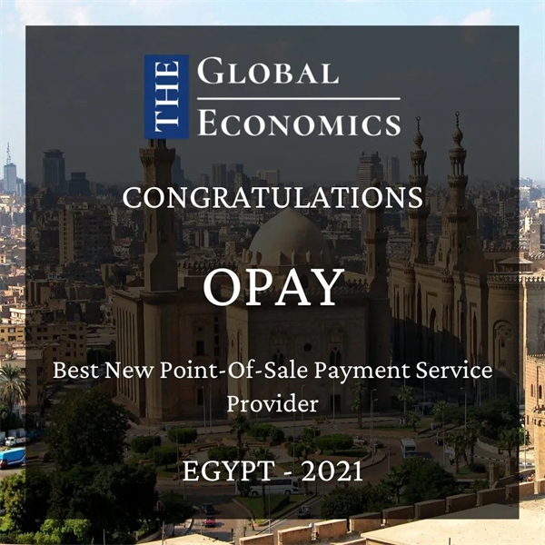 “OPay荣获2021年最佳新型POS支付服务商奖