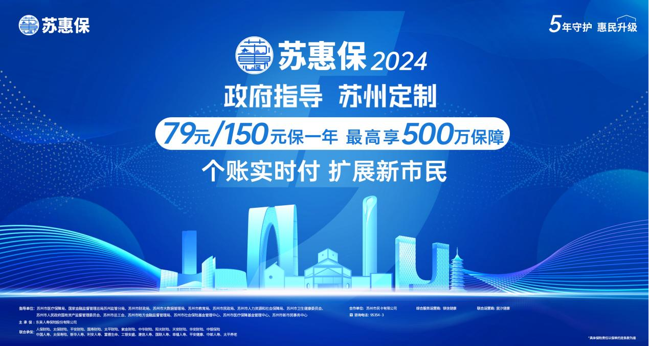 【独家焦点】“苏惠保2024”发布  首次扩展新市民