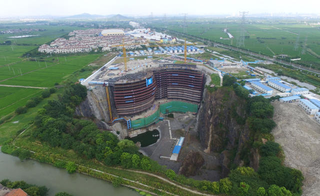 上海：“深坑酒店”地下工程基本完成